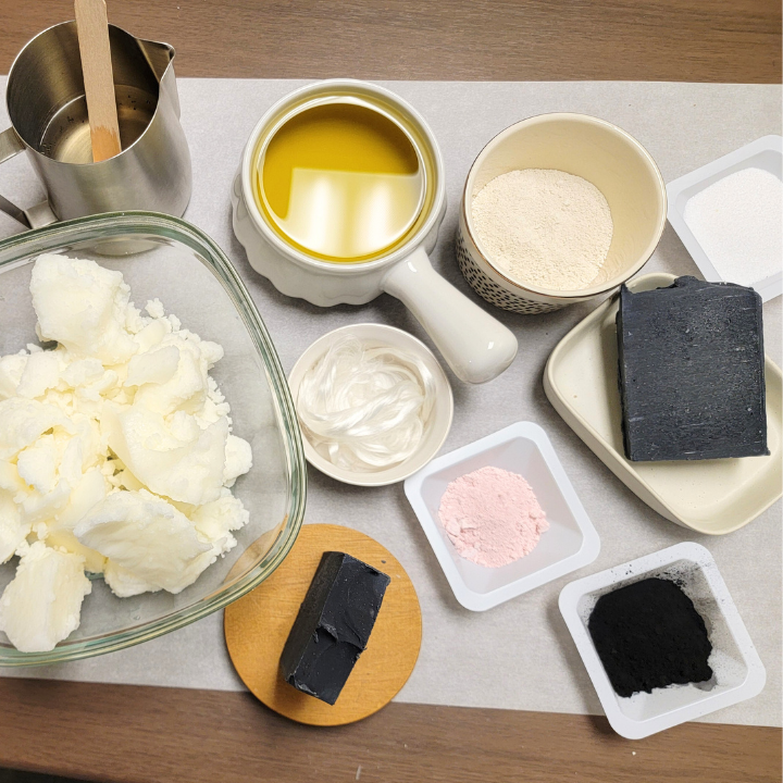 Midnight Calm Natural Handmade Soap deeply cleanses and soothes with activated charcoal, kaolin clay, aloe vera, and calamine clay. Infused with antibacterial and antifungal essential oils of rosemary, tea tree, spearmint, and anise.