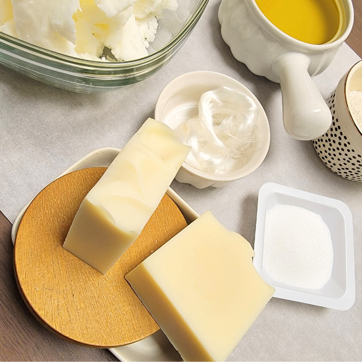 Keep skincare simple with our Bare Simplicity Natural Soap, a fragrance-free, dye-free bar made for sensitive and all skin types. Crafted using the cold-process method, it retains all the natural benefits of plant-based oils and butters to provide a soothing, gentle cleanse—no harsh chemicals, just pure, nourishing care.